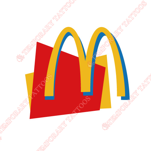 McDonalds Customize Temporary Tattoos Stickers NO.5566